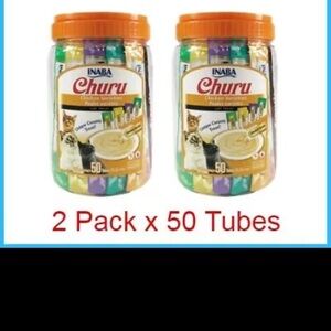 INABA Churu Creamy, Lickable Purée Cat Treat Taurine, Chicken 50 total 100